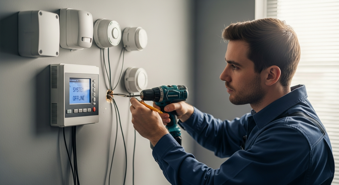 Instalación profesional de alarma en vivienda