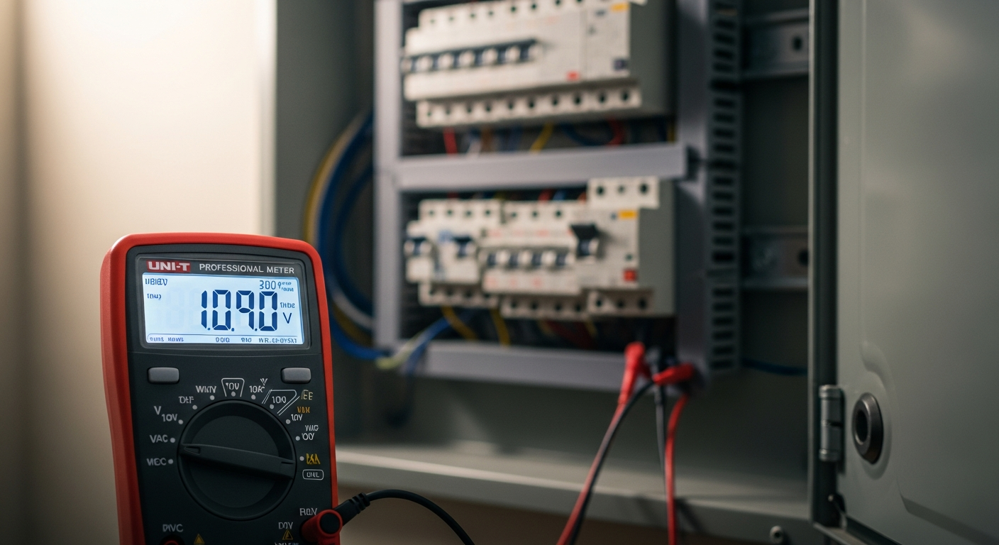 Multímetro digital Uni-T con pantalla retroiluminada