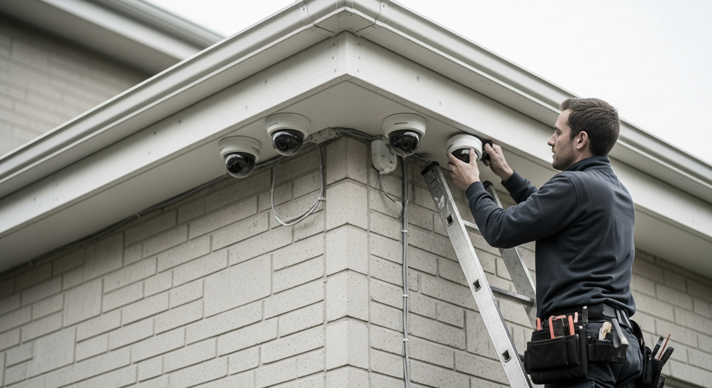 Instalación profesional cámaras vigilancia exterior