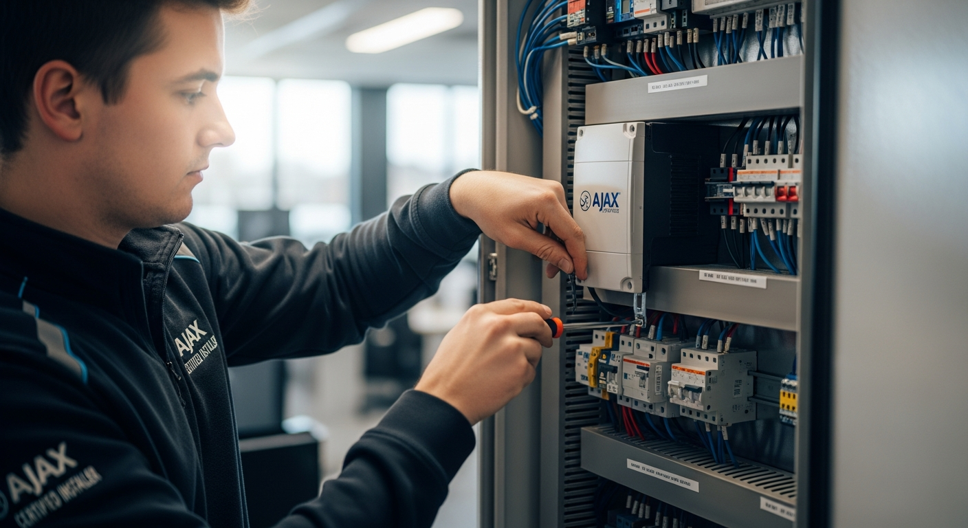 Instalación profesional de sistema Ajax por técnico homologado