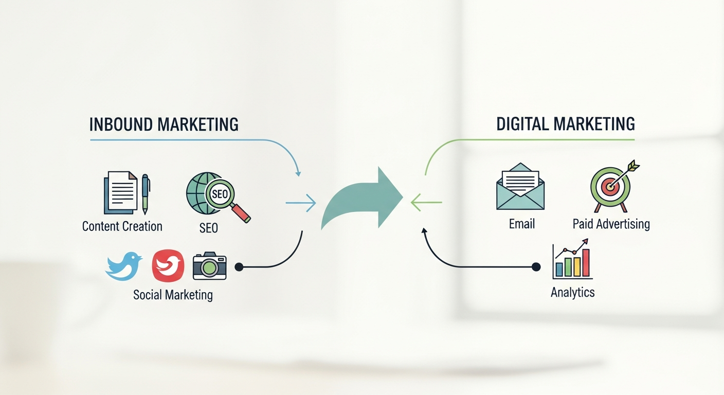 Integración inbound marketing y marketing digital estrategias 2026