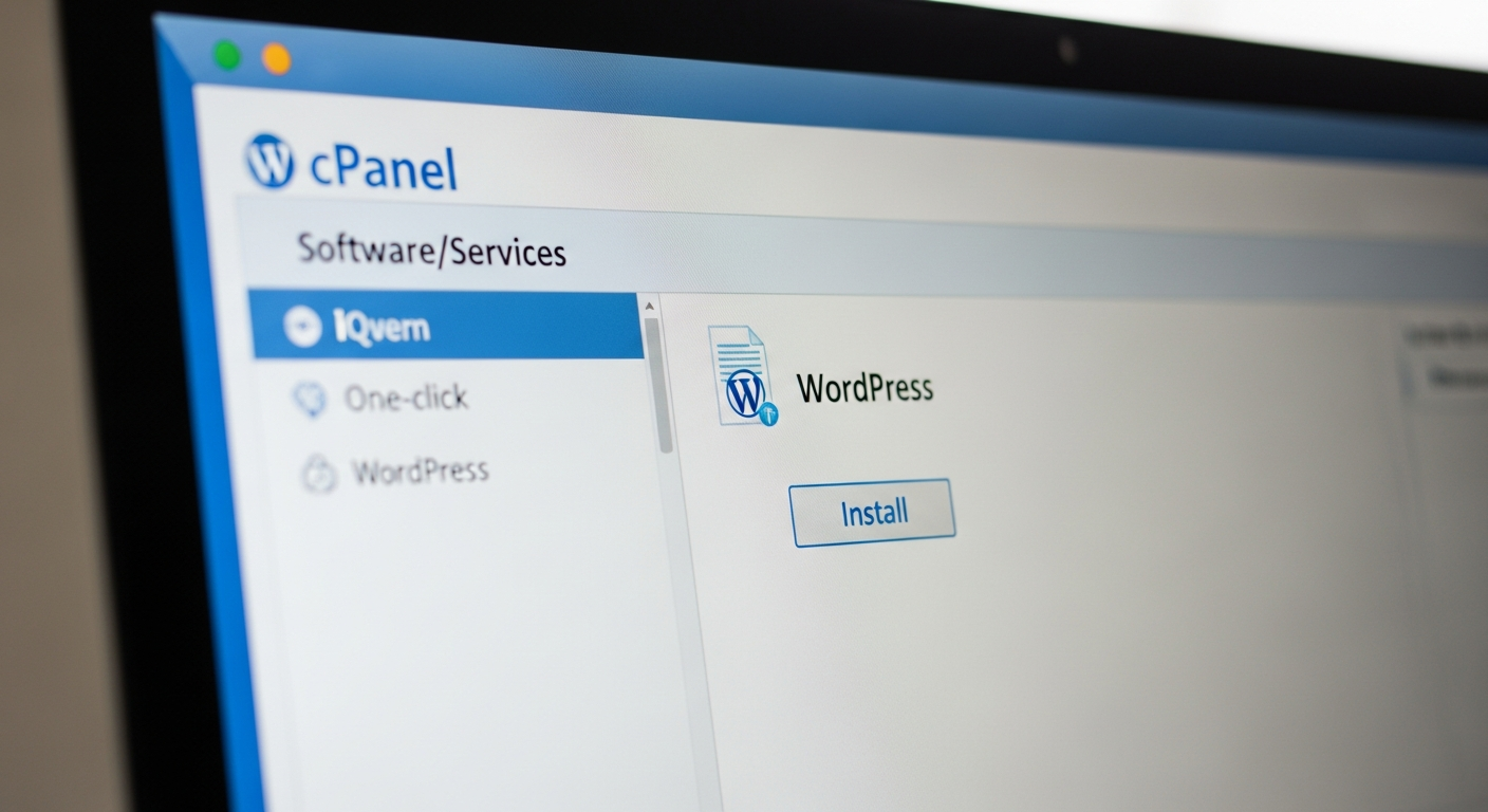 Proceso de instalación de WordPress en panel de hosting