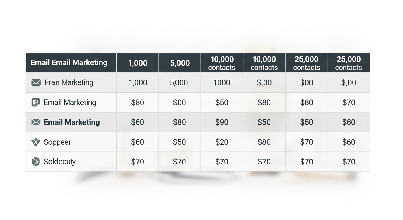 Comparativa precios herramientas email marketing