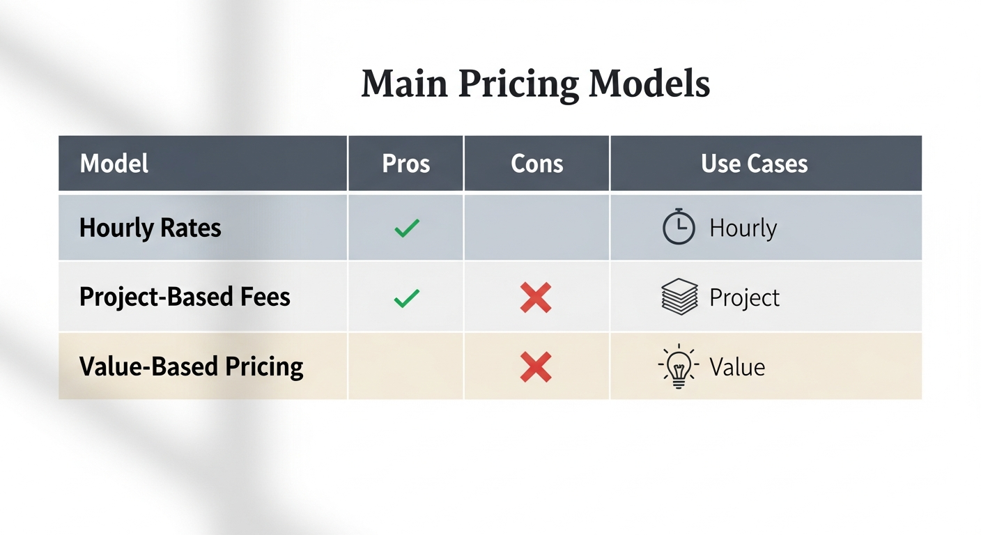 Comparativa de modelos de precios para asesoría marketing online